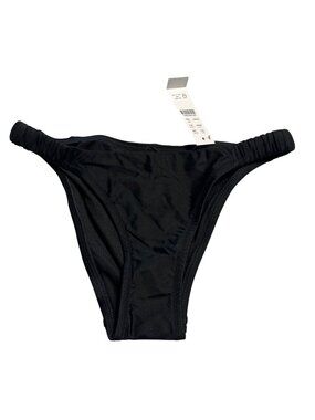 J.Crew Re-Imagined High Rise Bikini Bottom Black XXS Swimwear